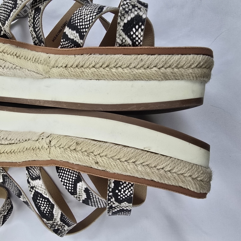 LUCKY Brand Jakina Natural Alamera Wedge Sandals Size 9.5M - Picture 13 of 15